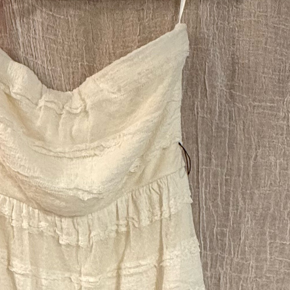 Love Reign Cream Strapless Dress - Picture 6 of 6